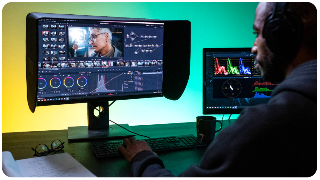 ziomek przed komputerem